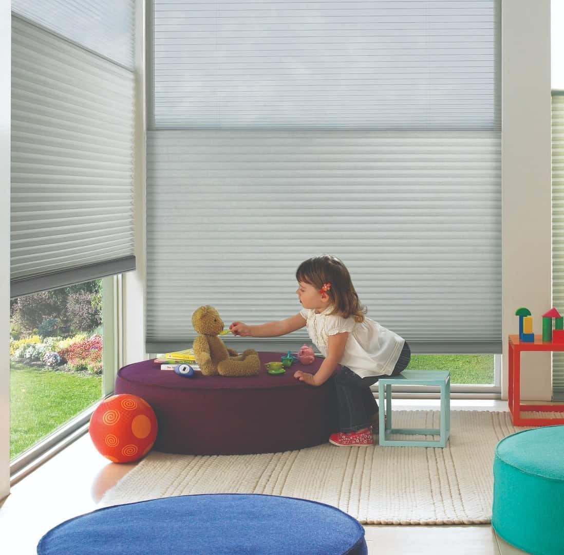 Decorating bedrooms for homes near Beachwood, Ohio (OH), including Hunter Douglas Duette® Honeycomb Shades.
